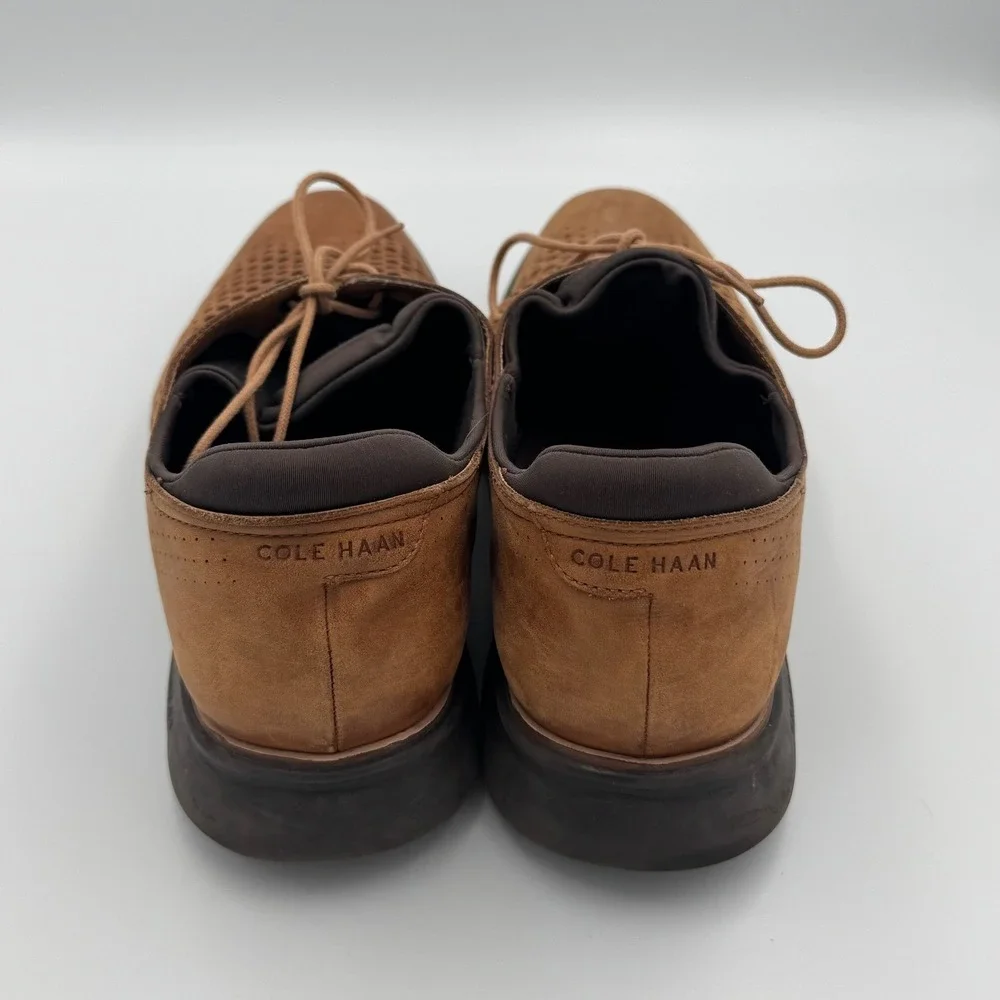 Cole Haan Brown 2.ZeroGrand Laser Wingtip Oxford Shoes 10.5 NO BOX
